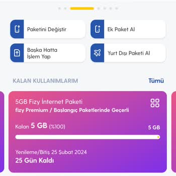 Turkcell 25 GB Paket Sürprizi!