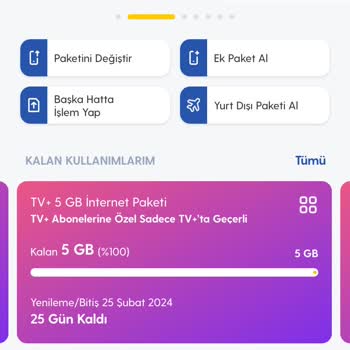 Turkcell 25 GB Paket Sürprizi!