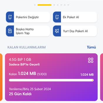 Turkcell 25 GB Paket Sürprizi!