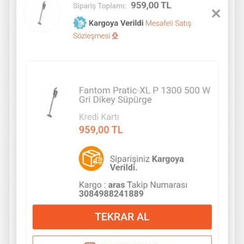 Birnumara.com 6 Aydır Gelmeyen Süpürge ve İade Sorunu!