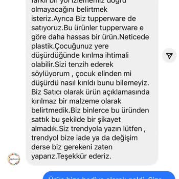 Trendyol 4 Yaşındaki Yeğenimin Matarası Kırıldı