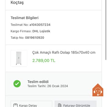Koçtaş'tan Yanlış Dolap