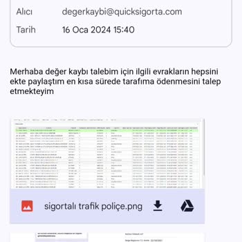 Quick Sigorta Değer Kaybı Başvuru Sonuçlanmıyor