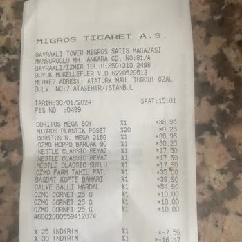 Migros'ta Yalan Stok Bilgisi