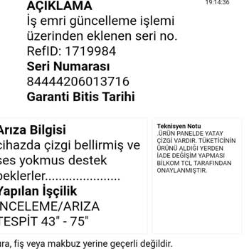 Teknosa Televizyon Ekran Tamiri