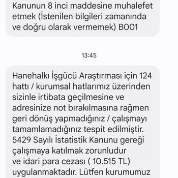 Türkiye İstatistik Kurumu Tuik Para Cezası İle Tehdit Edilmesi