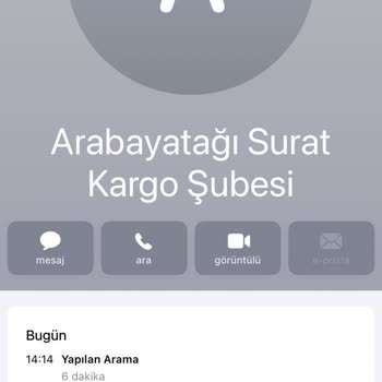 Sürat Kargo Arabayatağı Şubesi Tel Açmıyor Yetersiz Elemanlar