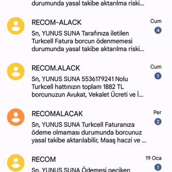 Turkcell'den Rahatsız Ediliyorum