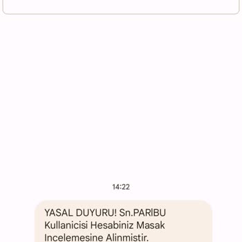 Paribu MASAK Diye Gelen Mesaj