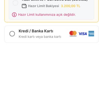 MoneyPay Hazır Limitimi Kullanamıyorum