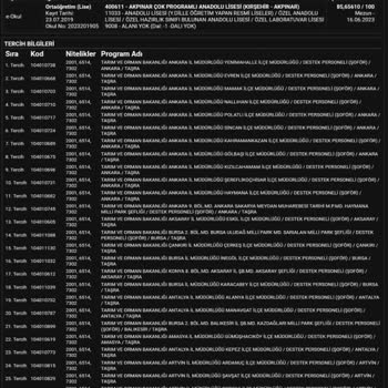 ÖSYM Hatalı Tercih Yaptım