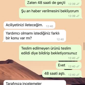 Zara Ve Bir Günde Kargo'dan Şikayetçiyim