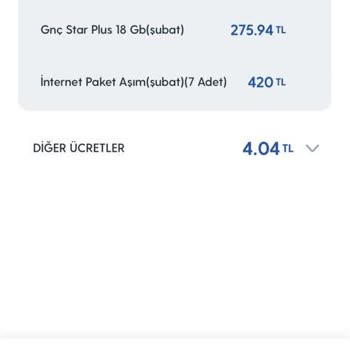 Turkcell İnternet Aşım Ücretlendirmesi