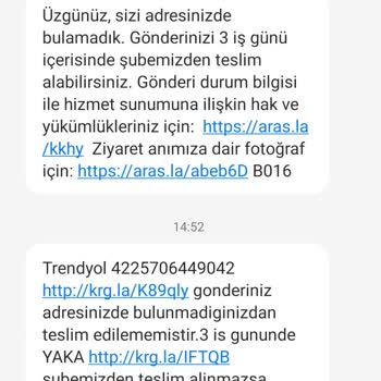 Aras Kargo Eve Bırakmayıp Şubeden Alın Diyor