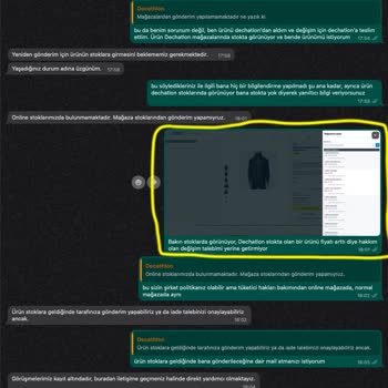 Decathlon Yasal Değişim Sorumluluğunu Yerine Getirmiyor