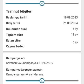 Vodafone Taahhütlü Ek Paket İptal Edilmemesi