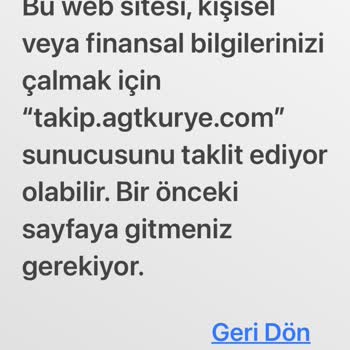 AGT Kurye (aynigunteslim.com) İle Teslim Edilmeyen Ürün