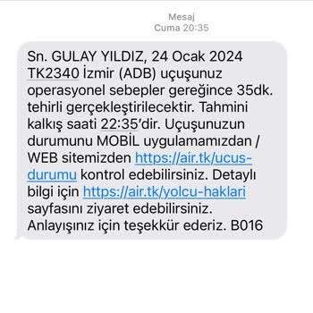 THY T. H. Y. Türk Hava Yollarının Mağduruyum