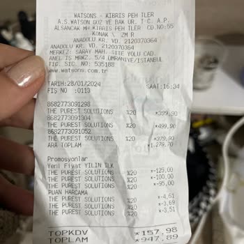 Watsons Sağlığımı Önemsemedi Başından Savdı