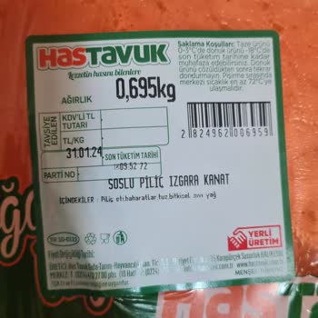 Hastavuk Temizlenmemiş Soslu Kanat