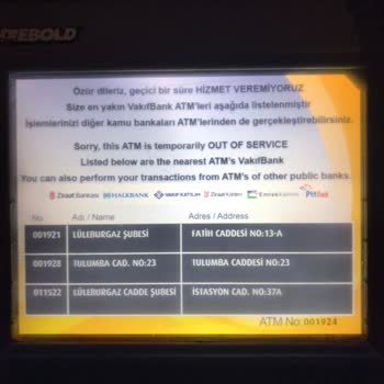 Vakıf Bankası, Ziraat Bankası Kartıma Atacağım Parayı Alıkoyması