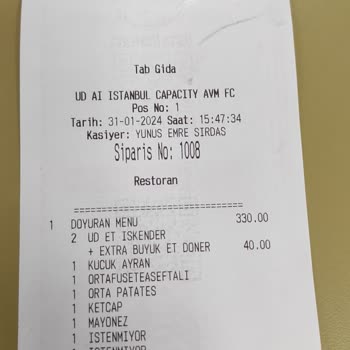 Usta Dönerci Çatal Ve Menü Sorunu