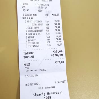 Usta Dönerci Çatal Ve Menü Sorunu