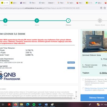 Sahibinden Param Güvende Paramı Aldı, Paramı Ve Ürün Vermedi