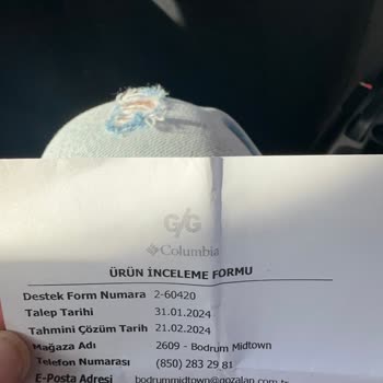 Columbia Ürün Alımı Ve Değişim Süreci