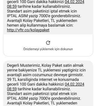 Vodafone İnternet Paketi Mağduriyeti Ve Çözüm Talebi