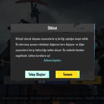 Pubgdestek.com PUBG Hesap Engeli Şikayeti