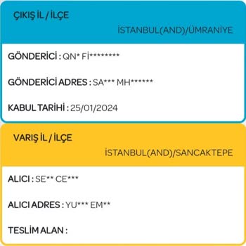 PTT Kargo PTT Sancaktepe Kargo Şubesi