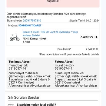 N 11 Sitesinden Ticari Ahlaka Yakışmayan Bir Davranış