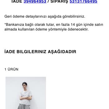 Zara İademi Sağlamıyor, Sürekli İade Ettiğini İfade Ediyor