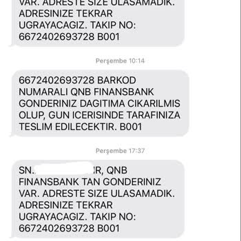PTT Kargo PTT Hendek Şubesi Gönderimi Adresime Teslim Etmiyor