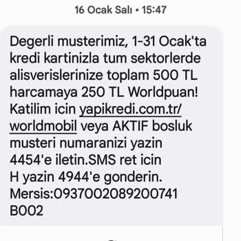 Yapı Kredi Bankasının Vermediği Word Puanlar