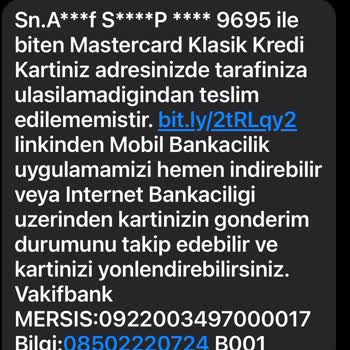 VakıfBank'ın Kredi Kartlarını Dağıtan Kurye Firması