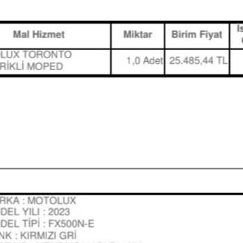 Motolux Toronto Elektrikli Moped Servis