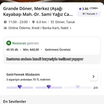 Getir Müdavim Hakkım Olmasına Rağmen Tanımlamadı Müşteri Mağdur Edildi