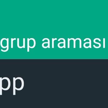 WhatsApp Tekli Aramada Gurup Araması Diyor.