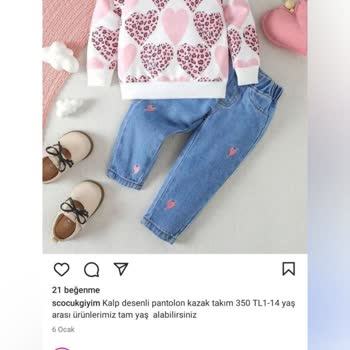S Çocuk Giyim Firması Instagram Hi. Le. Li Satış