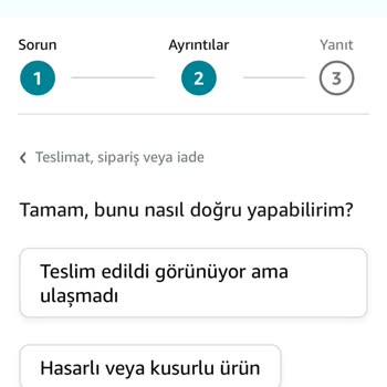 Amazon Teslim Edilmeyen Ürünler