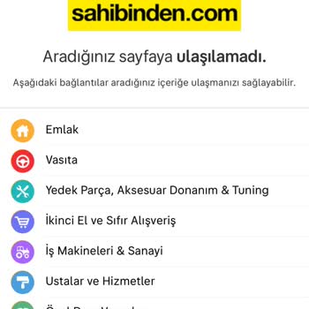 Sahibinden'in Boş Uygulaması