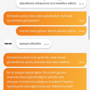 Grimelange Markası Şikayetim Hk