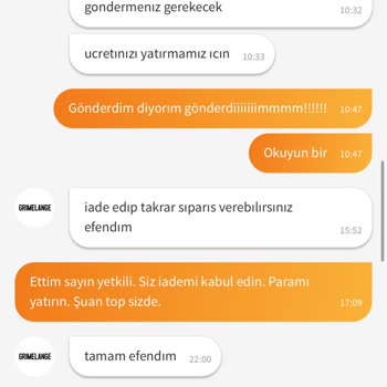 Grimelange Markası Şikayetim Hk