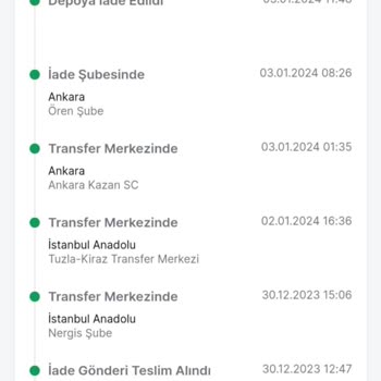 Trendyol İadeyi Kabul Etmiyor