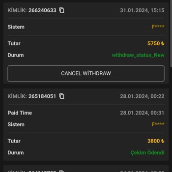 Betwon Kazanç Ödemelerini Yapmıyor