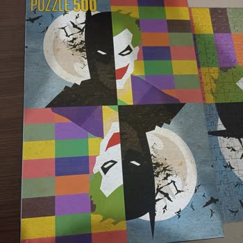 Mabbels Batman&Joker 500 Parça Puzzle Eksik Parça!