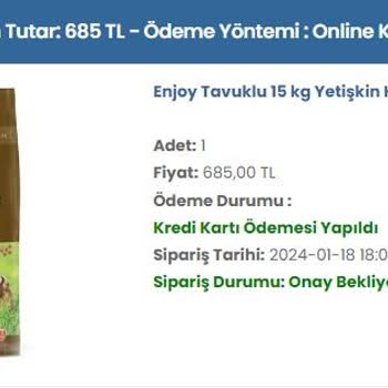 SadıkDost (sadikdost.com) Siparişim Onay Bekliyor Durumunda Ve Teslim Edilmedi