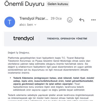 KVKK Kurallarını Hiçe Sayan Trendyol